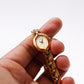 2000s Pulsar Quartz Champagne Sunburst Dial Ladies' Wrist-Watch