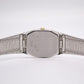1993 Pulsar Quartz Straight Grain Gray Dial Two Tone Men's Wrist-Watch