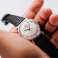 1960s Wittnauer Mechanical Silver Sunburst Dial Men's Wrist-Watch