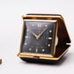 1970s Renise Mechanical Inky Black Dial Alarm Clock