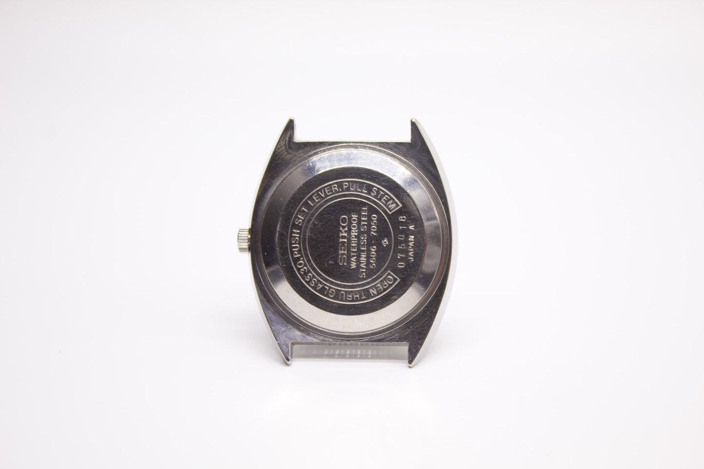 [Serviced] 1970 Seiko Lord-Matic Straight Grain Silver Dial Cushion Case Men's Wrist-Watch