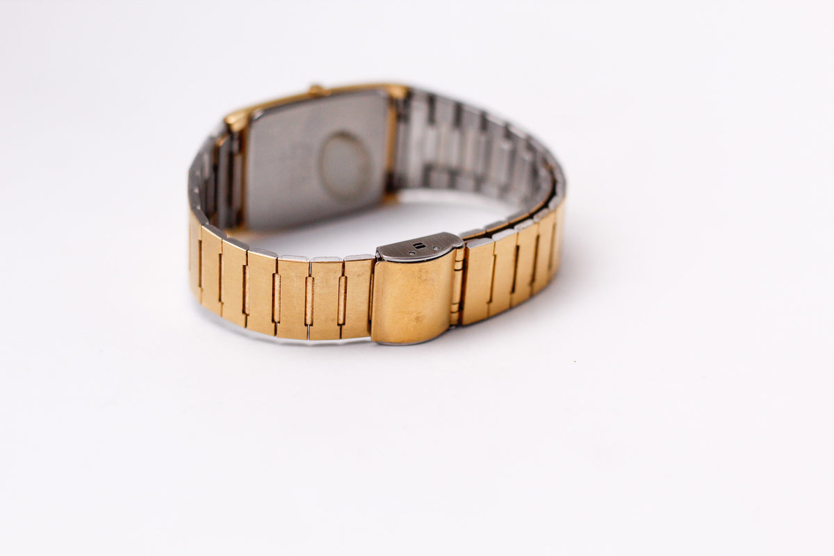 1983 Seiko Quartz Tank Roman Dial Men's Wrist Watch