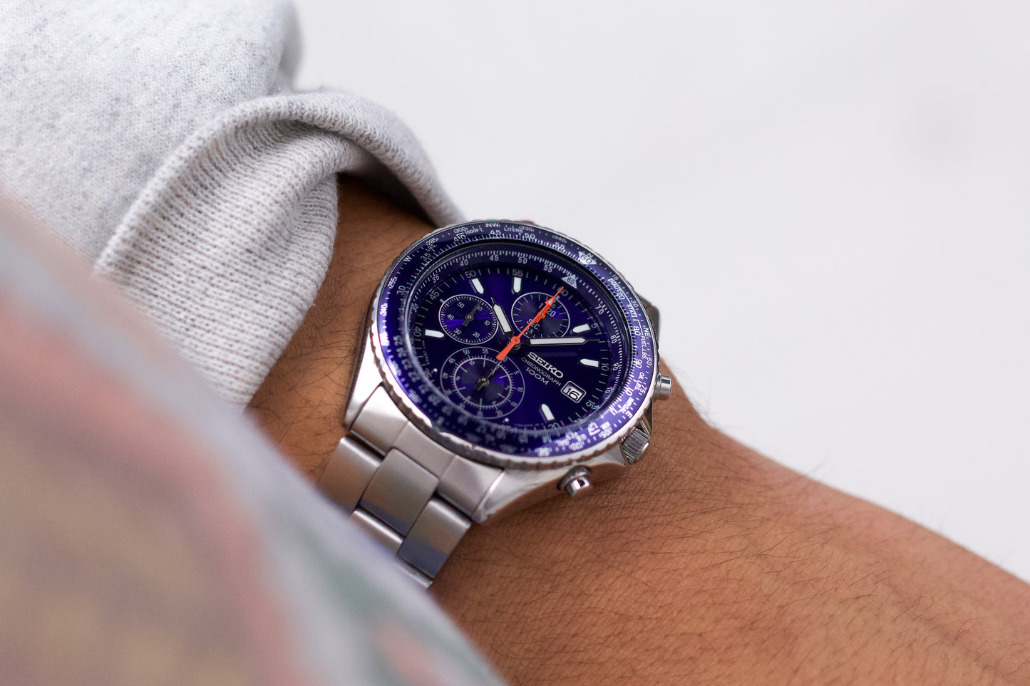 2004 Seiko 'Baby Flightmaster' Chronograph Men's Wrist-Watch