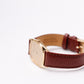 1983 Seiko Quartz Straight Grain Golden Dial Men's Wrist Watch