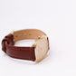 1983 Seiko Quartz Straight Grain Golden Dial Men's Wrist Watch