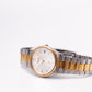 1987 Seiko 'Baby Date-Just' Silver Sunburst Men's Two Tone Wrist-Watch