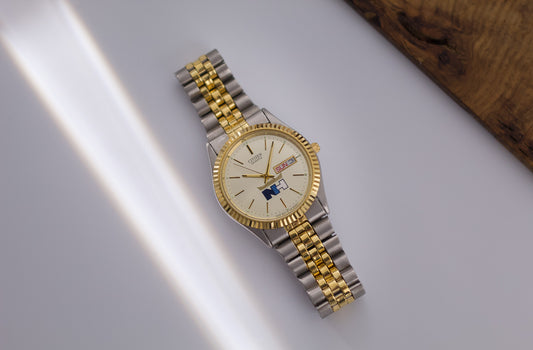 1990s Citizen 'Baby Day-Date' Champagne Dial Two Tone Men's Wrist-Watch