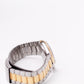 1987 Seiko 'Baby Date-Just' Silver Sunburst Men's Two Tone Wrist-Watch