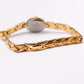 2000s Pulsar Quartz Champagne Sunburst Dial Ladies' Wrist-Watch