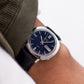[Serviced] 1986 Seiko Automatic Deep Blue Textured Dial Men's Wrist-Watch