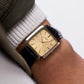 1980 Seiko Quartz Golden Washi Dial Tungsten Case Men's Wrist-Watch