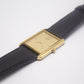 1985 Seiko Quartz 'Gem' Tank Light Golden Dial Men's Wrist-Watch