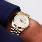 [Mint] 2000s Pulsar Quartz Straight Grain Dial Men's Wrist-Watch W/Box