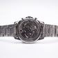 2005 Seiko Quartz Chronograph Black Sunburst Dial Men's Wrist-Watch