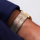 [Mint] 1990s Hamilton Masterpiece Quartz Silver Sunburst Dial Men's Wrist-Watch Full-Set