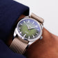 2020s Addiesdive Automatic Green Sunburst Dial Men's Wrist-Watch