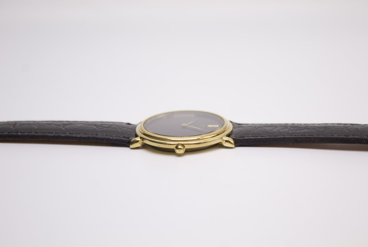 1979 Seiko Quartz Inky Black Dial Men's Wrist-Watch