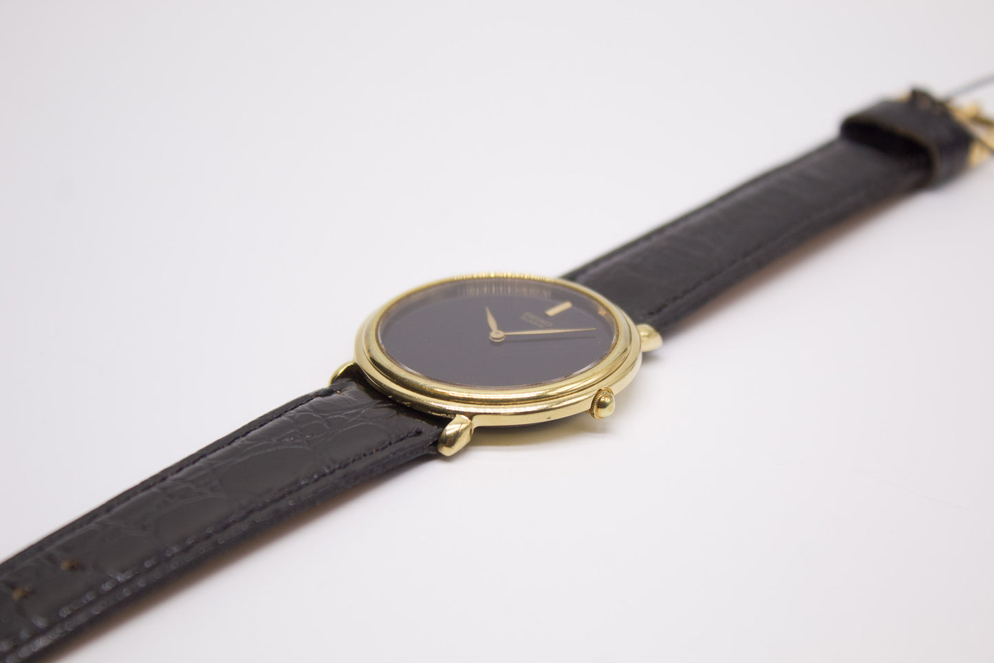 1979 Seiko Quartz Inky Black Dial Men's Wrist-Watch