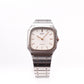 1986 Seiko Chronos 'Baby Santos' Textured White Dial Men's Wrist-Watch