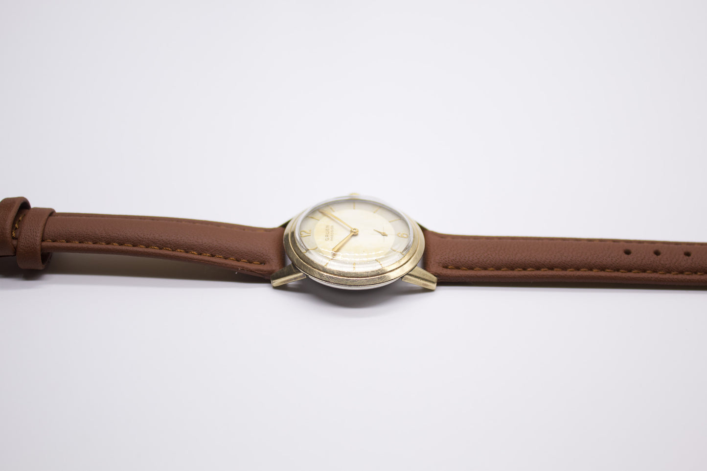 [Serviced] 1950s Gruen Precision 10K Rolled Gold Men's Mechanical Watch