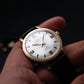 [Serviced] 1960s Caravelle Mechanical Silver Sunburst Dial Men's Wrist-Watch