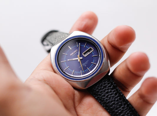 [Serviced] 1971 Seiko Automatic Midnight Blue Dial Men's Wrist-Watch