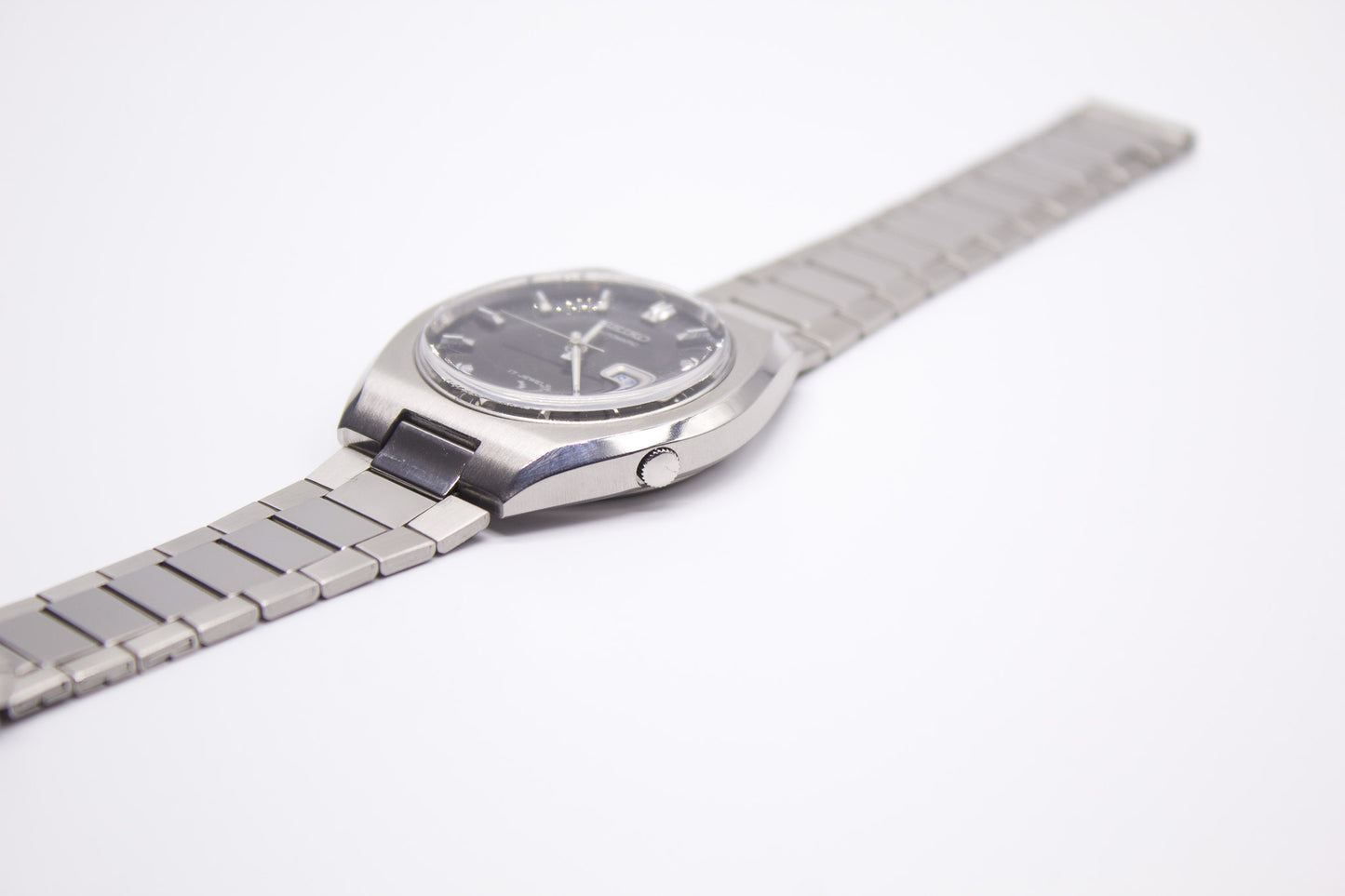 [Serviced] 1979 Seiko Automatic Deep Black Dial Men's Wrist-Watch
