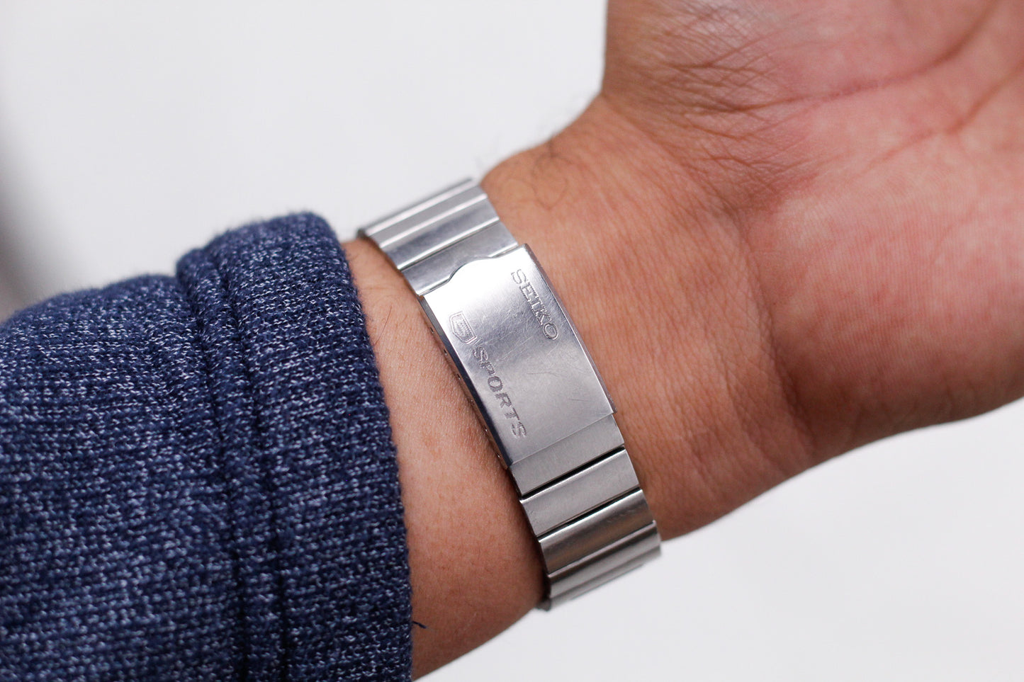 [Serviced] 1968 Seiko 5 Sports Matte Black Dial Men's Wrist-Watch