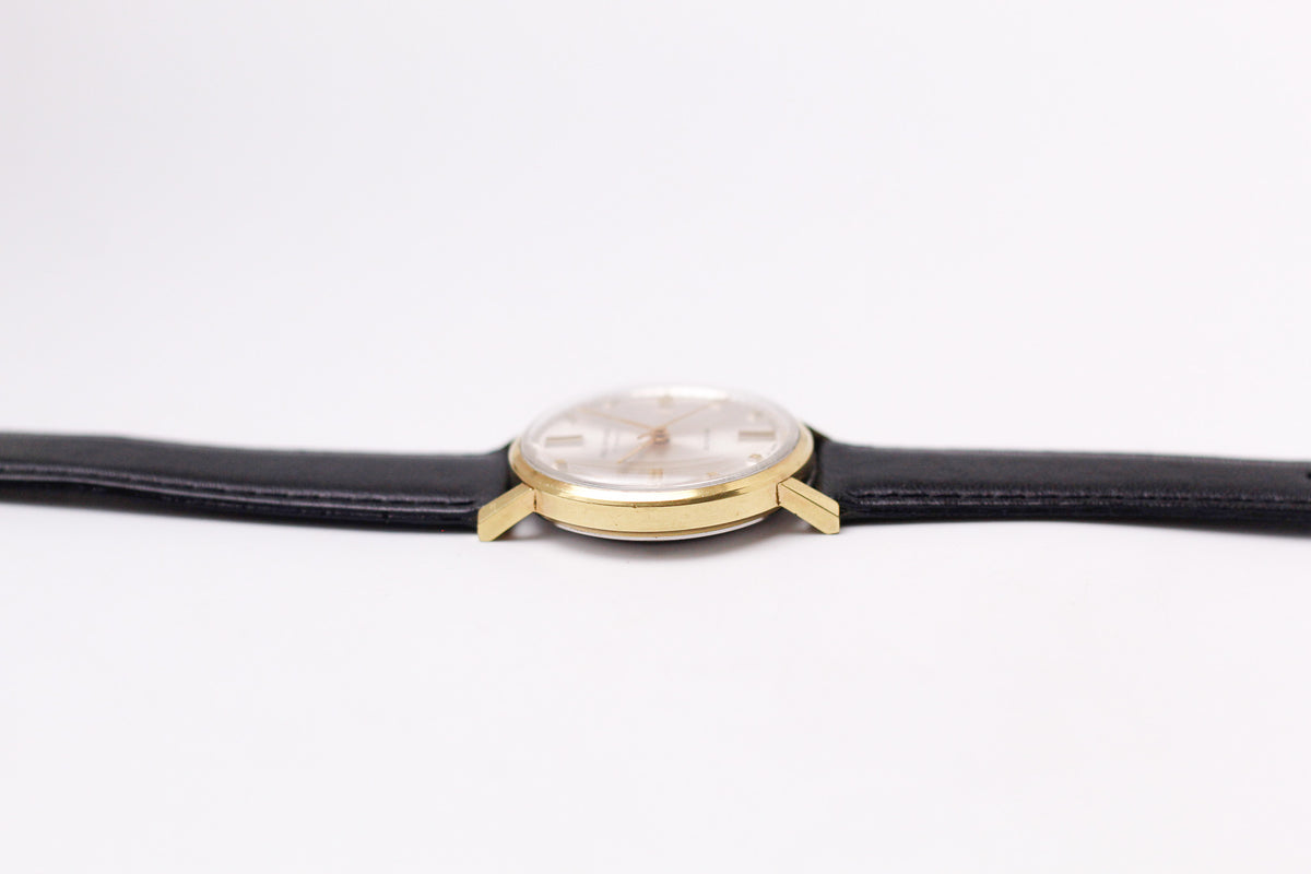 1960s Paul Raynard Mechanical Silver Sunburst Dial Men's Wrist-Watch