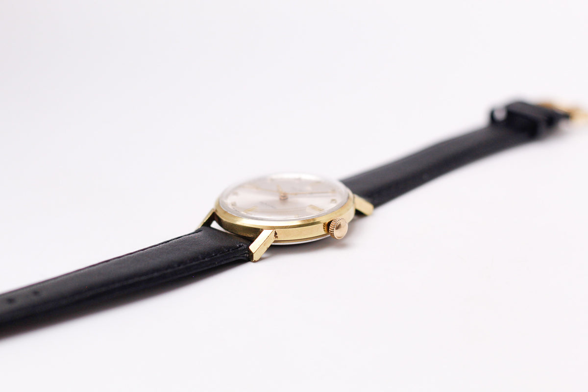 1960s Paul Raynard Mechanical Silver Sunburst Dial Men's Wrist-Watch