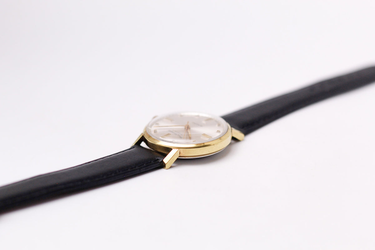 1960s Paul Raynard Mechanical Silver Sunburst Dial Men's Wrist-Watch