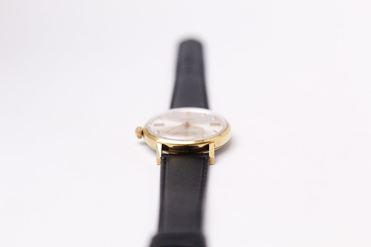 1960s Paul Raynard Mechanical Silver Sunburst Dial Men's Wrist-Watch