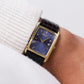 1996 Pulsar Quartz 'Tank' Marine Blue Sunburst Dial Men's Wrist-Watch