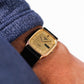 1996 Pulsar Ana-Digi Straight Grain Golden Dial Men's Wrist-Watch W/Box & Papers