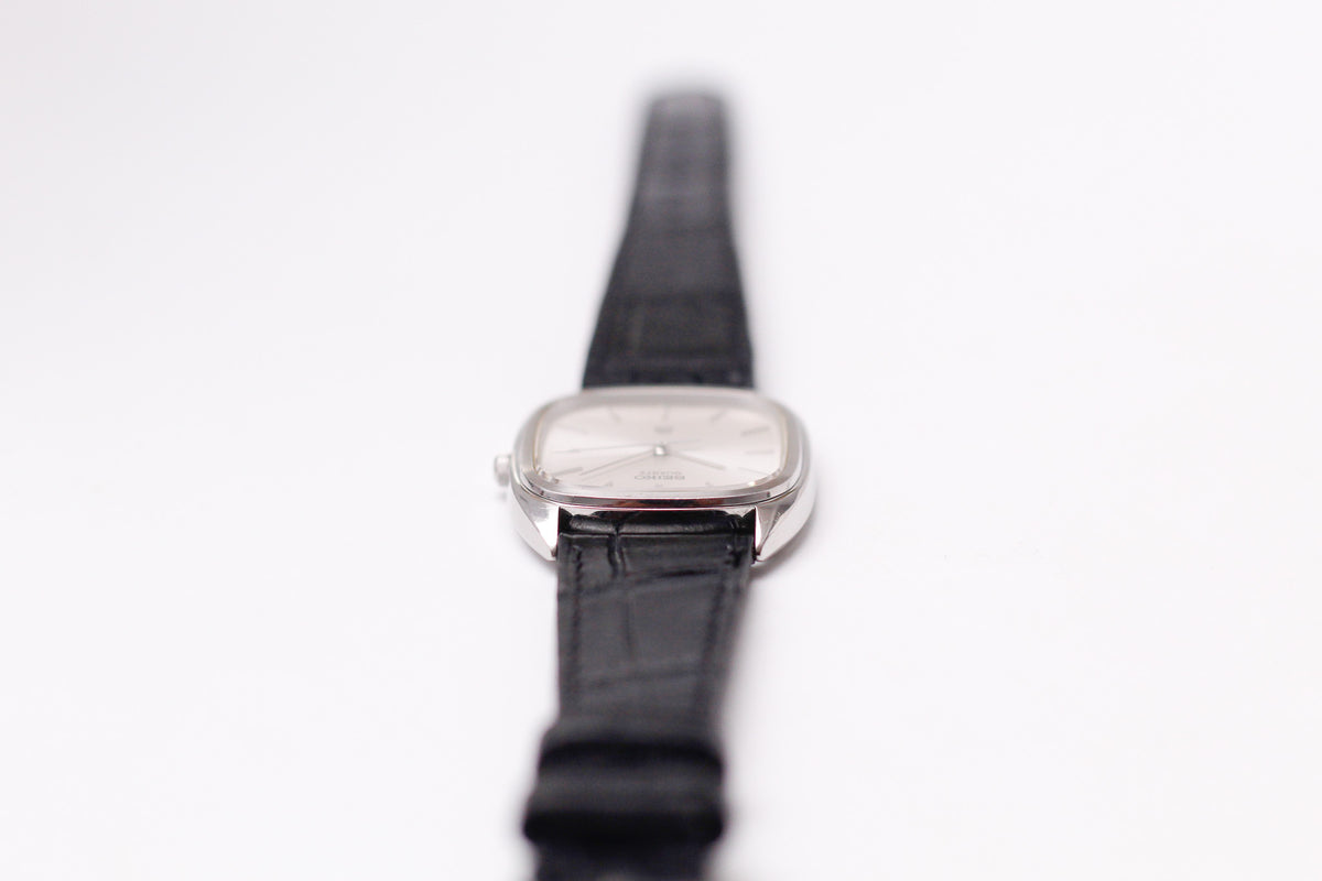 1980 Seiko Twin Quartz Silver Sunburst Dial Men's Wrist-Watch