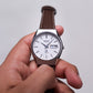 1978 Seiko Type II Straight Grain Silver Dial Men's Wrist-Watch