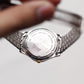 1996 Pulsar Quartz Inky Black Dial Two Tone Men's Wrist Watch