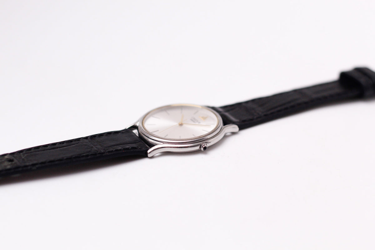 [Near Mint] 1998 Credor Quartz Radiant Silver Sunburst Dial Men's Wrist-Watch