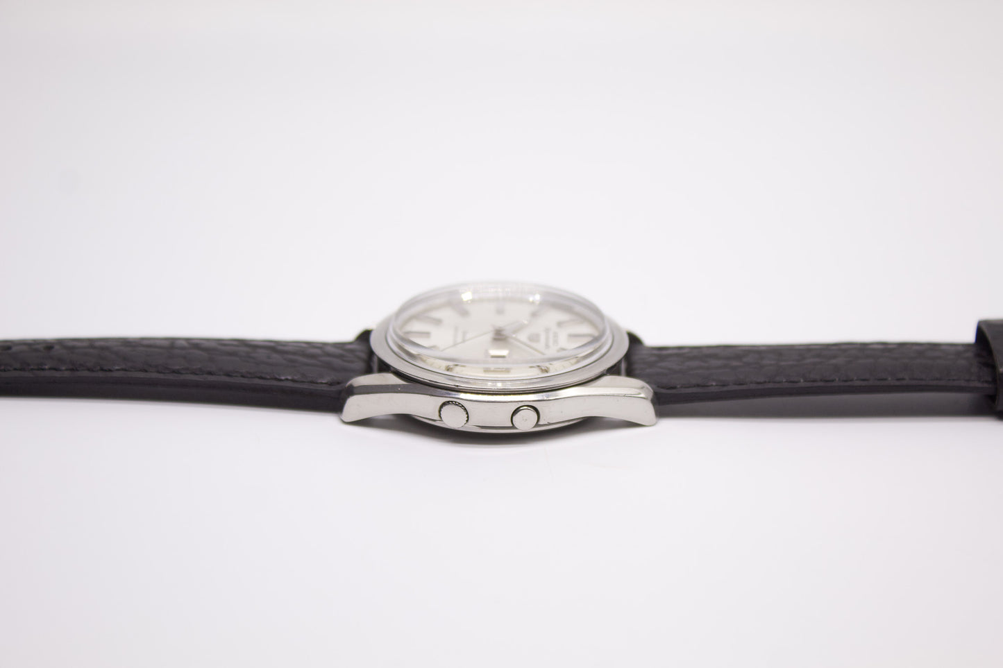 [Serviced] 1967 Seiko 5 Sportsmatic Deluxe Silver Sunburst Men's Wrist-Watch