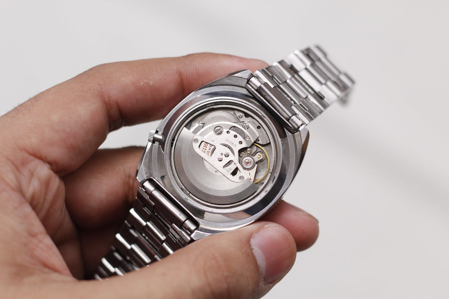 [Serviced] 1968 Seiko 5 Sports Matte Black Dial Men's Wrist-Watch