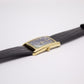 1996 Pulsar Quartz 'Tank' Marine Blue Sunburst Dial Men's Wrist-Watch