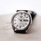 1991 Seiko 5 Automatic 'Baby Oyster Perpetual' Silver Sunburst Dial Men's Wrist-Watch