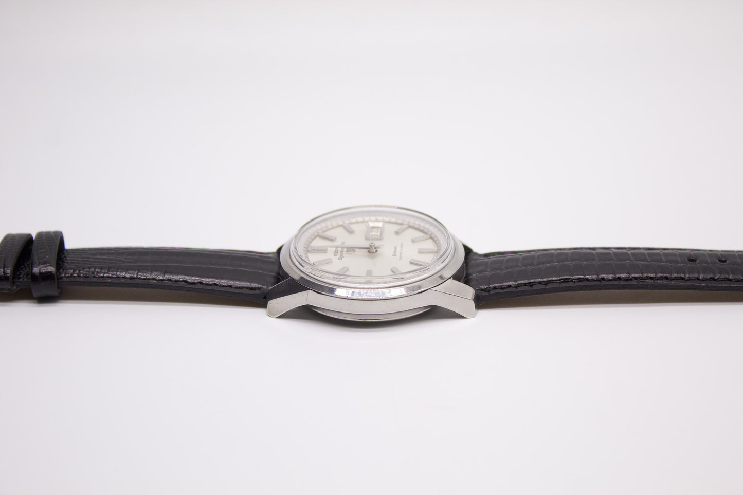 [Serviced] 1966 Seiko Sportsmatic Deluxe Silver Sunburst Dial Men's Wrist-Watch