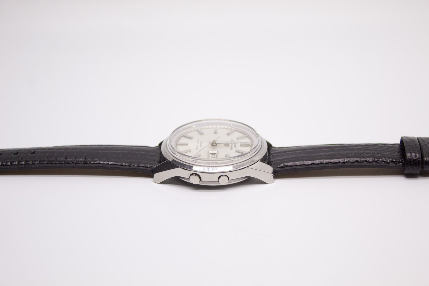 [Serviced] 1966 Seiko Sportsmatic Deluxe Silver Sunburst Dial Men's Wrist-Watch