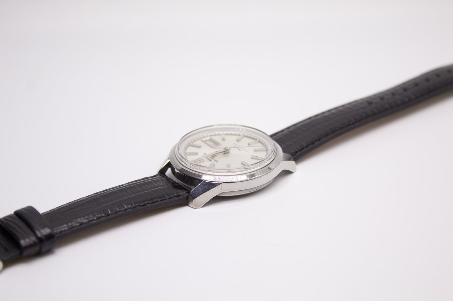 [Serviced] 1966 Seiko Sportsmatic Deluxe Silver Sunburst Dial Men's Wrist-Watch