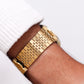 1985 Seiko SQ Rich Golden Dial Men's Wrist-Watch