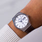 1978 Seiko Type II Straight Grain Silver Dial Men's Wrist-Watch