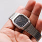 1980 Seiko Quartz Midnight Blue Pinstripe Dial Men's Wrist-Watch