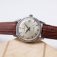 1970s Swiss Candino Automatic Silver Sunburst Men's Wrist-Watch