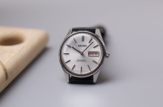 [Serviced] 1967 Seiko Business-A Silver Sunburst Dial Men's Wrist-Watch